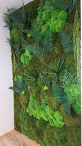 Vertical Garden Wall with Mixed Greenery